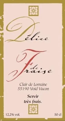 DELICE DE FRAISE CLAIRE DE LORRAINE