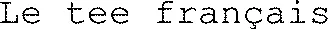 Le tee français