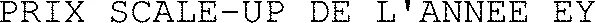 PRIX SCALE-UP DE L'ANNEE EY