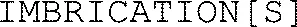 IMBRICATION[S]