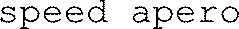 speed apero