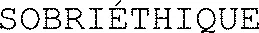 SOBRIÉTHIQUE