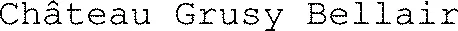 Château Grusy Bellair