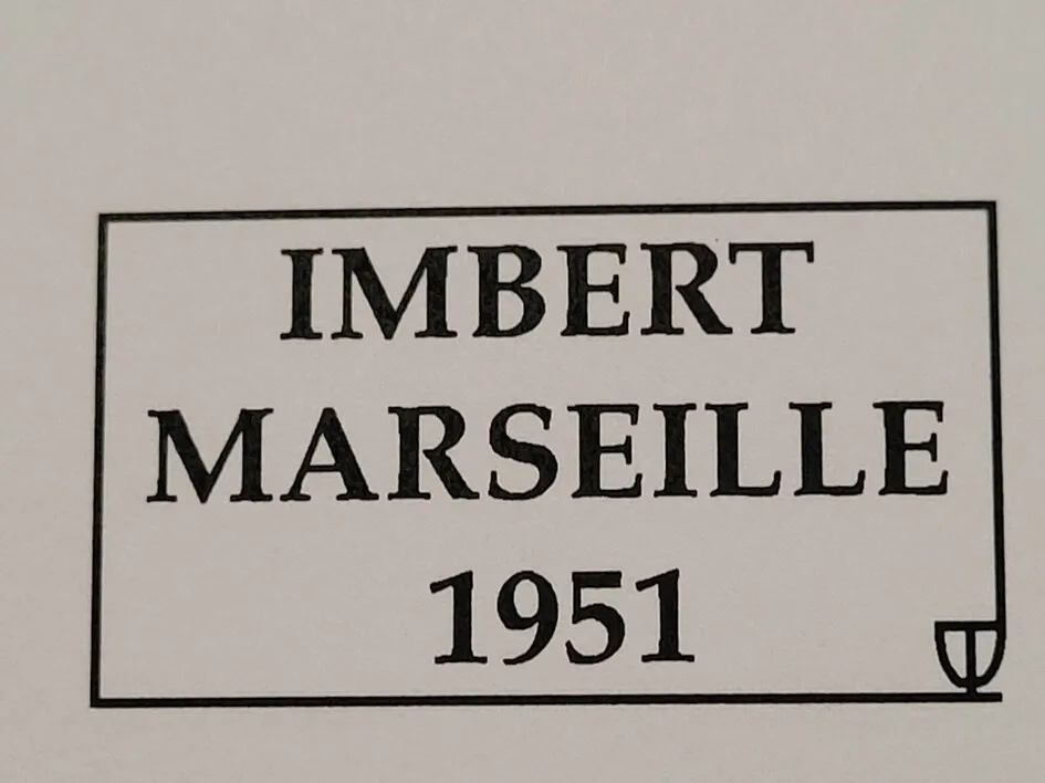 IMBERT MARSEILLE 1951