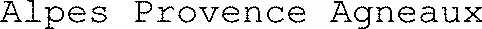 Alpes Provence Agneaux