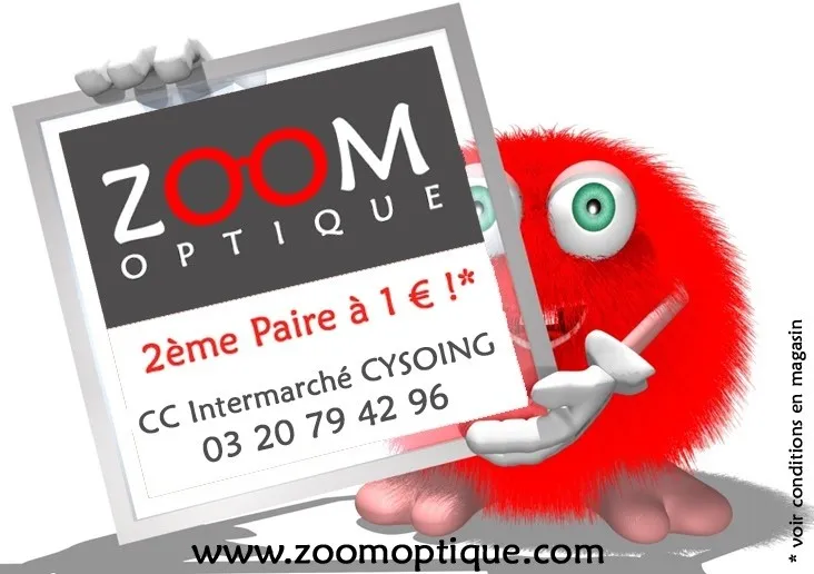 ZOOM OPTIQUE 2ème Paire à 1 € ! www.zoomoptique.com