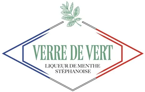 VERRE DE VERT LIQUEUR DE MENTHE STEPHANOISE