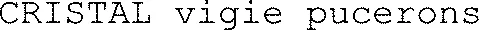 CRISTAL vigie pucerons