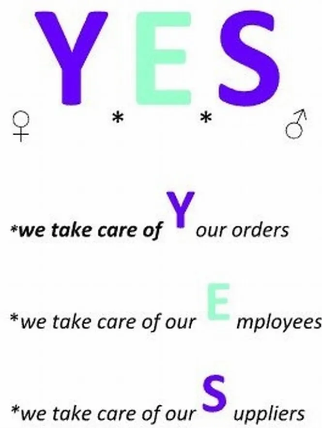 YES we take care of Your orders we take care of our Employees we take care of our Suppliers