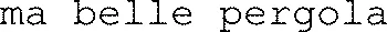 ma belle pergola