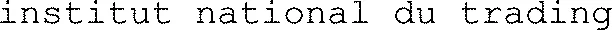 institut national du trading