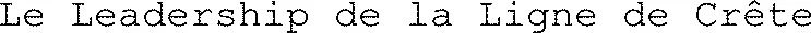 Le Leadership de la Ligne de Crête