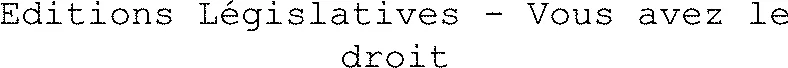 Editions Législatives - Vous avez le droit