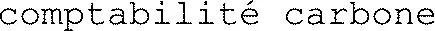 comptabilité carbone