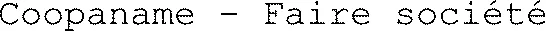 Coopaname - Faire société