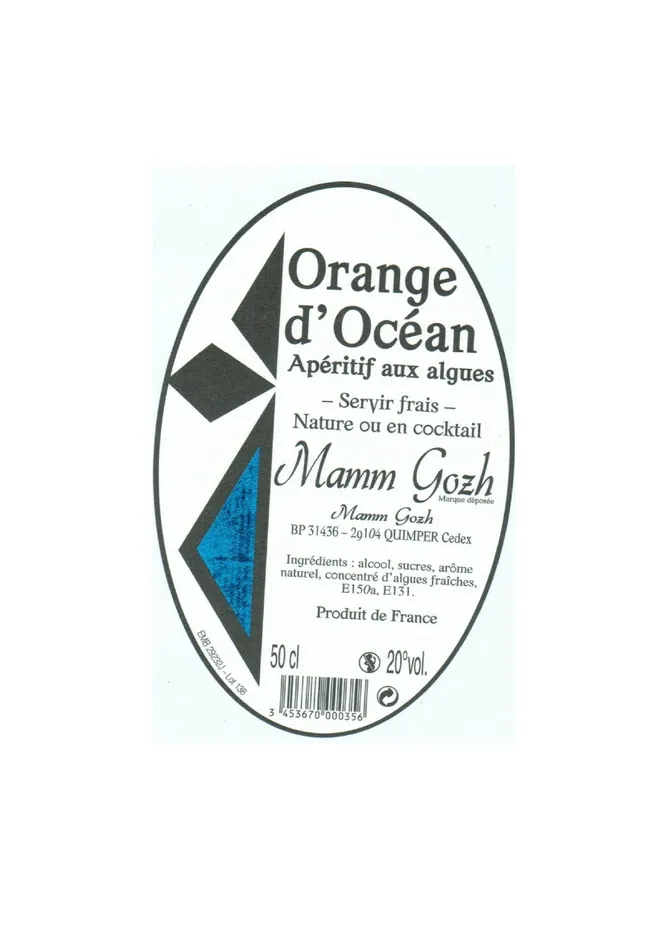 Orange d'Océan servir frais Nature ou en cocktail Mamm Gozh
