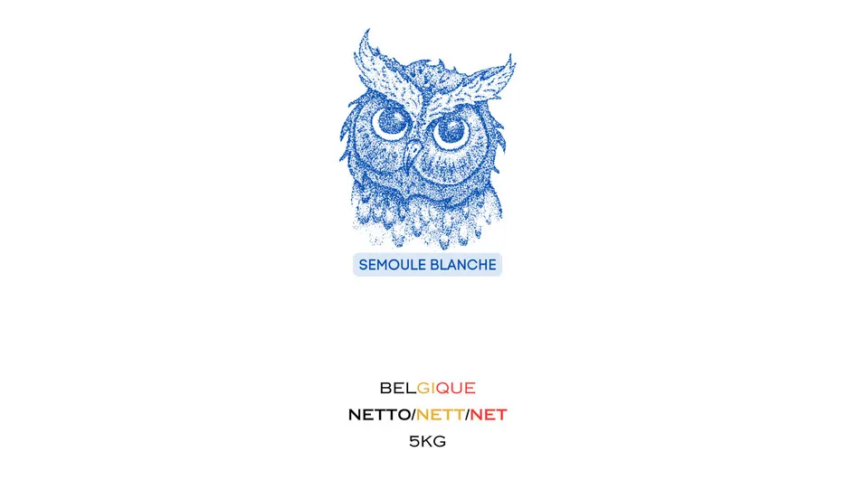 semoule blanche Belgique NETTO/NETT/NET 5KG