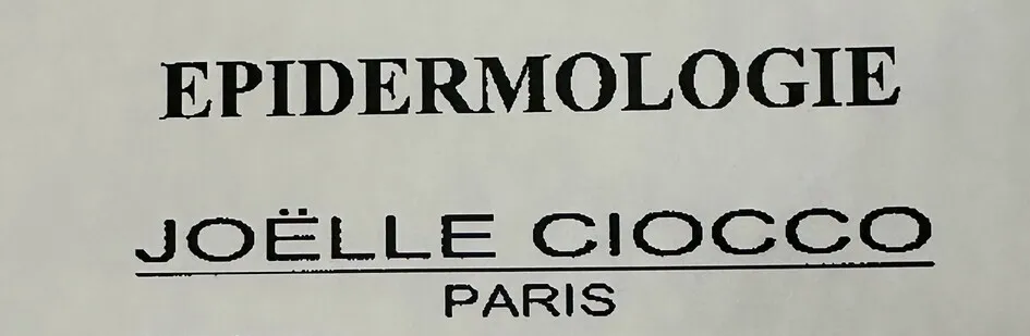 EPIDERMOLOGIE JOËLLE CIOCCO PARIS