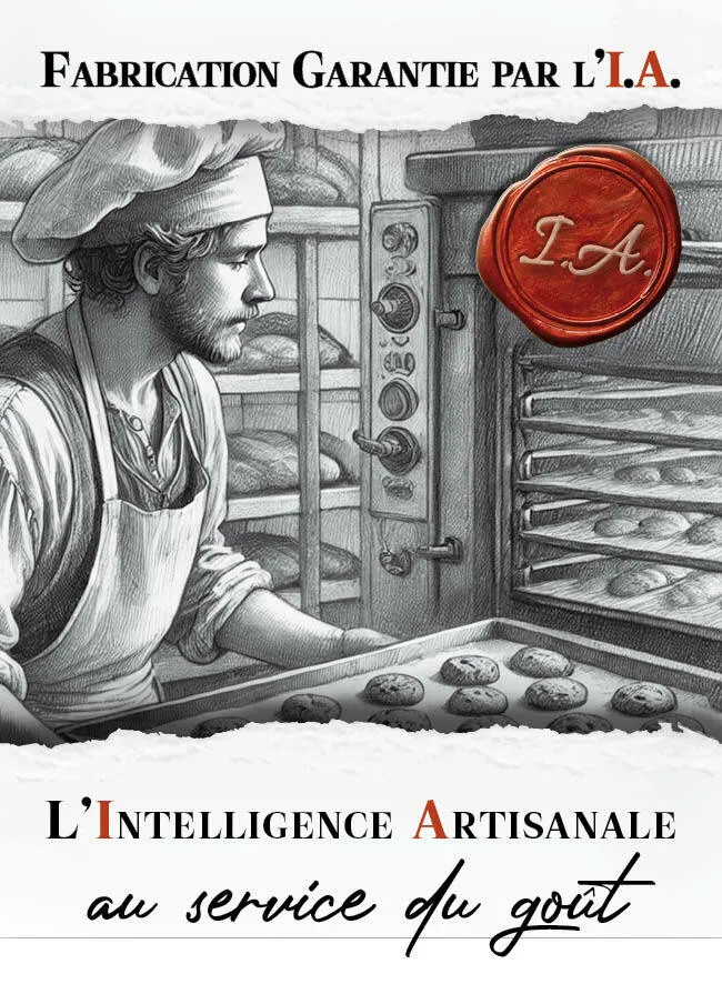 FABRICATION GARANTIE PAR L'.I.A. IA L'INTELLIGENCE ARTISANALE au service du goût 