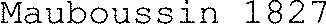 Mauboussin 1827