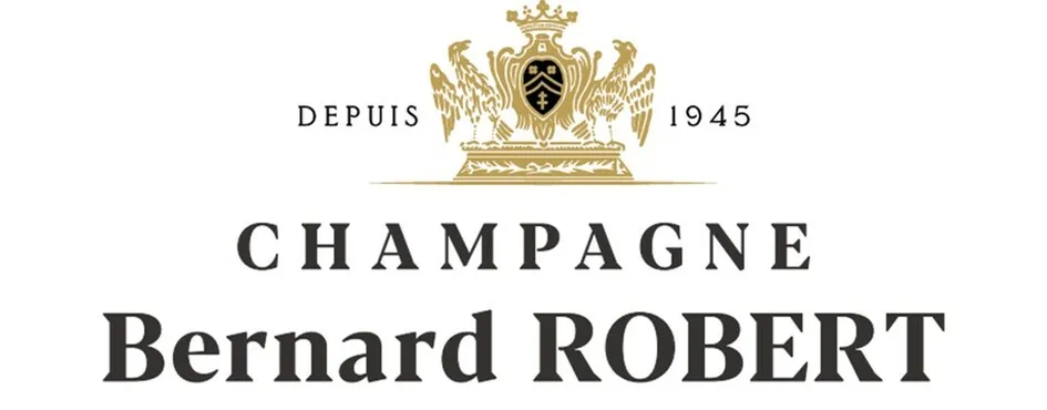 Depuis 1945, blazon doré Champagne Bernard ROBERT 