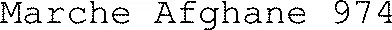 Marche Afghane 974