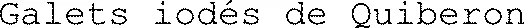 Galets iodés de Quiberon