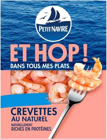 PETIT NAVIRE ET HOP !  DANS TOUS MES PLATS CREVETTES AU NATUREL