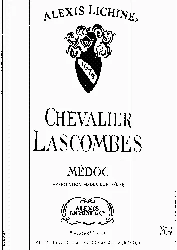 ALEXIS LICHINE CHEVALIER LASCOMBES