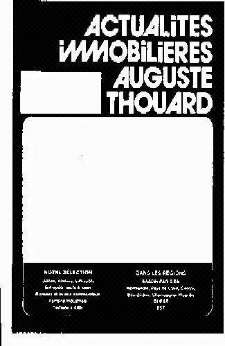 ACTUALITES IMMOBILIERES AUGUSTE THOUARD