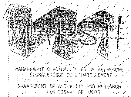 MARSH MANAGEMENT D'ACTUALITE ET DE RECHERCHE SIGNALETIQUE DE L'HABILLEMENT MANAGEMENT OF ACTUALITY AND RESEARCH FOR SIGNAL OF HABIT