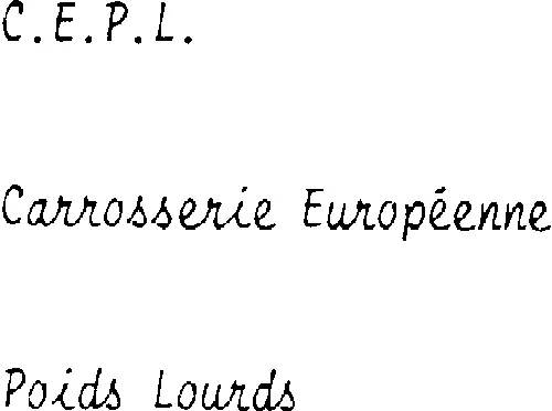 CEPL CARROSSERIE EUROPEENNE POIDS LOURDS
