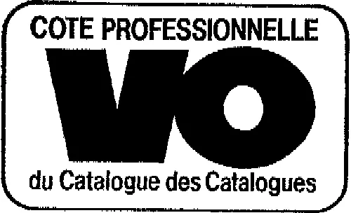 VO COTE PROFESSIONNELLE DU CATALOGUE DES CATALOGUES