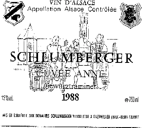SCHLUMBERGER CUVEE ANNE