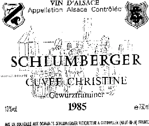 SCHLUMBERGER CUVEE CHRISTINE