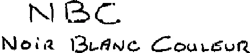 NBC NOIR BLANC COULEUR