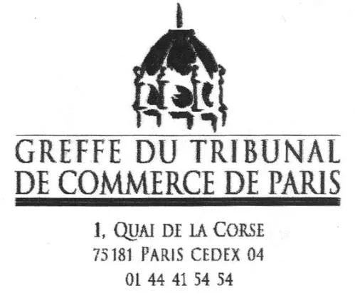 GREFFE DU TRIBUNAL DE COMMERCE DE PARIS