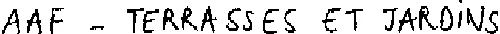 AAF - TERRASSES ET JARDINS