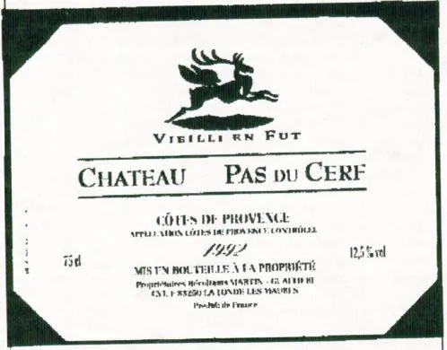 CHATEAU PAS DU CERF