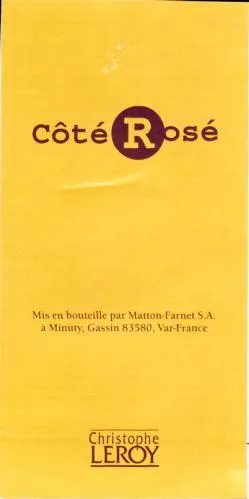 COTE ROSE CHRISTOPHE LEROY
