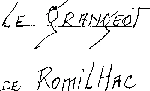 LE GRANGEOT DE ROMILHAC