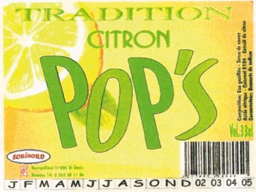 POP S TRADITION CITRON SORINORD