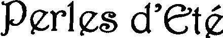 PERLES D'ETE