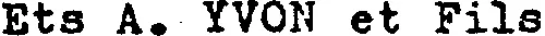ETS A. YVON ET FILS