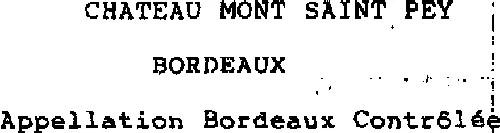 CHATEAU MONT SAINT PEY