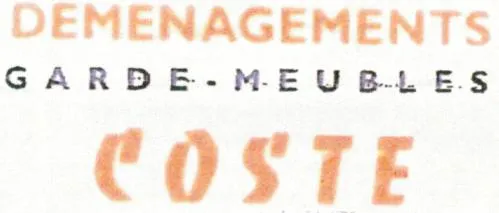 DEMENAGEMENTS GARDE-MEUBLES COSTE