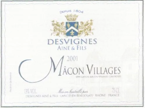 DEPUIS 1804 DESVIGNES AINE & FILS