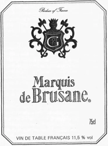 G MARQUIS DE BRUSANE
