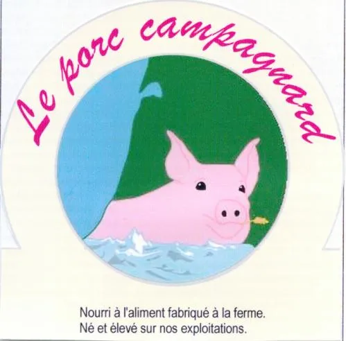 Le Porc campagnard Nourri à l'aliment fabriqué à la ferme. Né et élevé sur nos exploitations.
