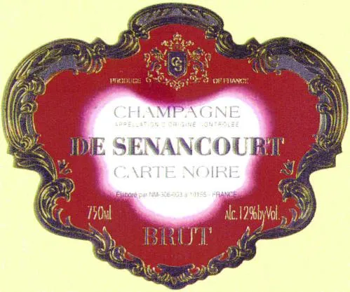 CHAMPAGNE DE SENANCOURT CARTE NOIRE BRUT